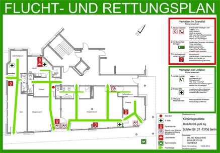 Flucht- und rettungswegeplan